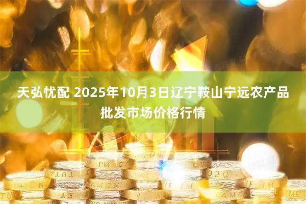 天弘忧配 2025年10月3日辽宁鞍山宁远农产品批发市场价格行情