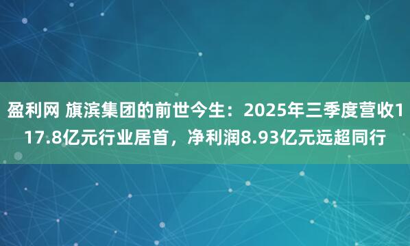 盈利网 旗滨集团的前世今生：2025年三季度营收117.8亿元行业居首，净利润8.93亿元远超同行