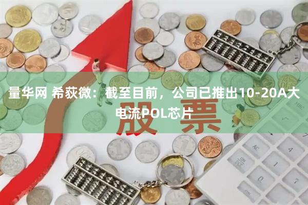 量华网 希荻微：截至目前，公司已推出10-20A大电流POL芯片