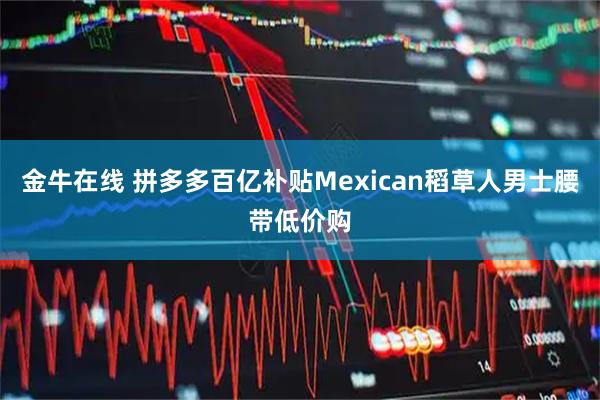 金牛在线 拼多多百亿补贴Mexican稻草人男士腰带低价购