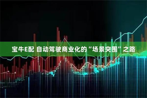 宝牛E配 自动驾驶商业化的“场景突围”之路